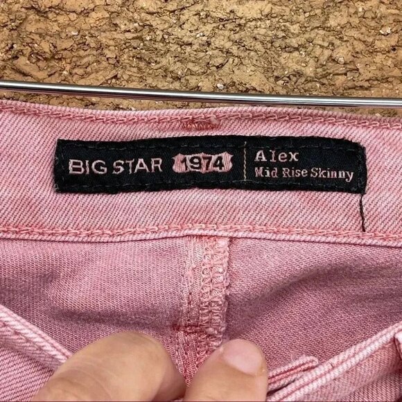 Big Star 1974 Alex Mid-rise SKINNY Jeans 27 - Picture 3 of 11